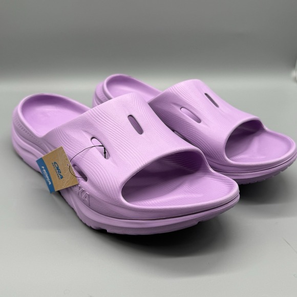 Hoka Other - Hoka One Ora Recovery Slide 3 Sandals Purple Men's 12 Women's 14 Comfort